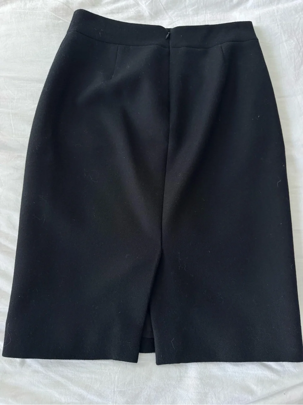 JCrew No 2 Pencil Skirt 100% Wool in Black- Tailored Office Skirt Size 4